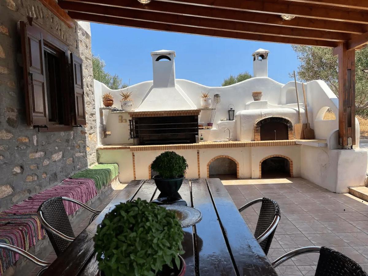 Πέτρινο Εξοχικό Σπίτι Στη Σύρο Agros  エクステリア 写真
