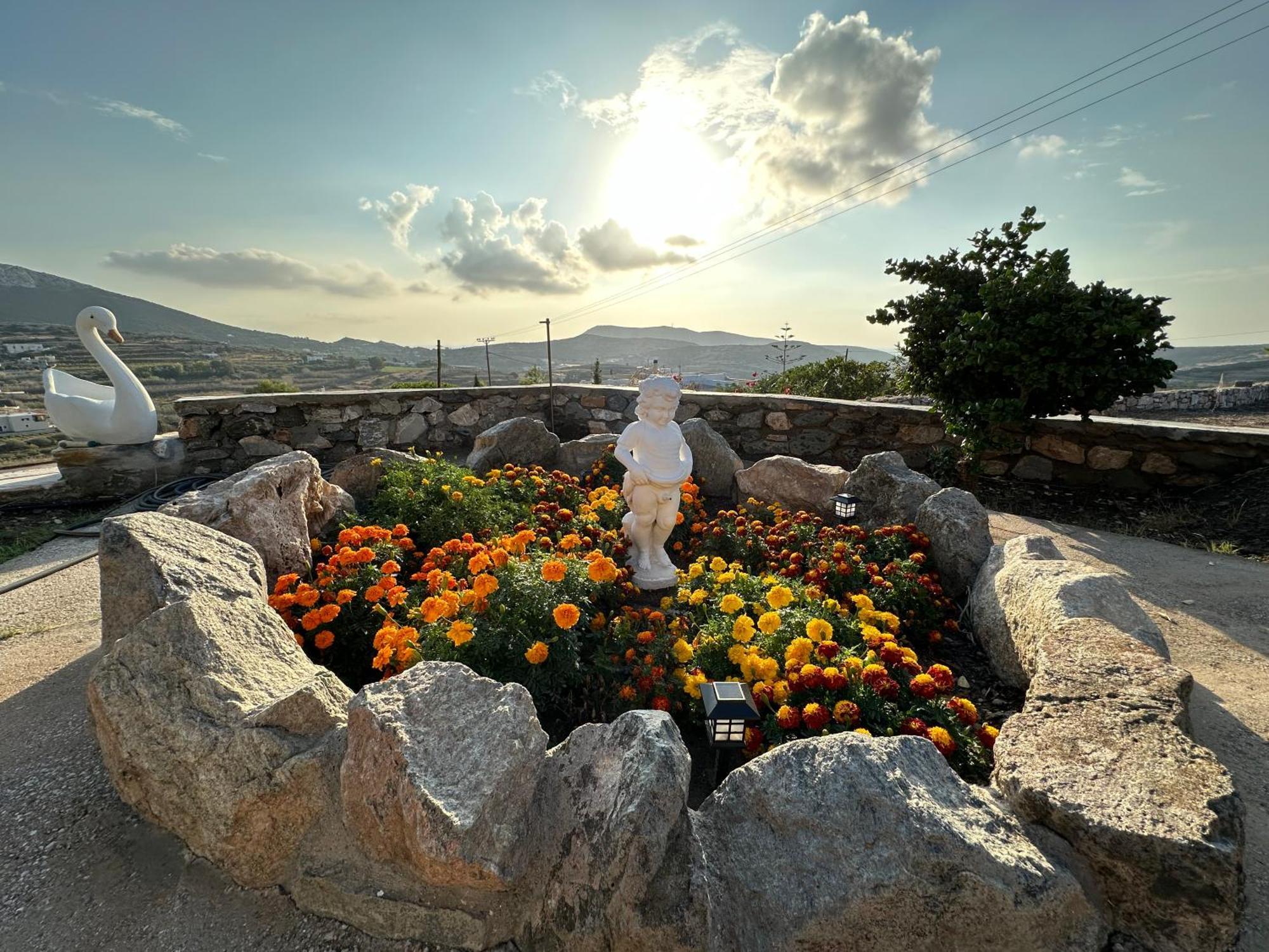 Πέτρινο Εξοχικό Σπίτι Στη Σύρο Agros  エクステリア 写真